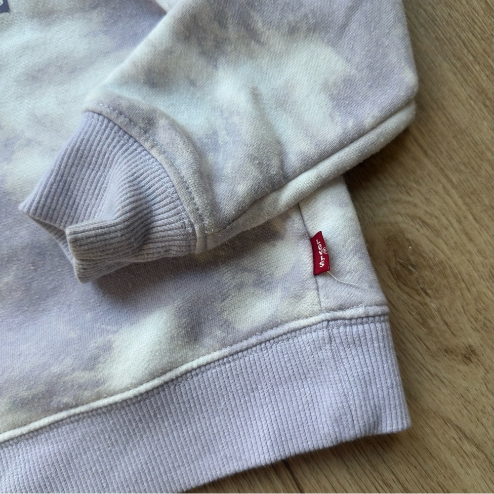 Levi's 2T Girls Tie-Dye Sweatshirt, light purple - Picture 4 of 6